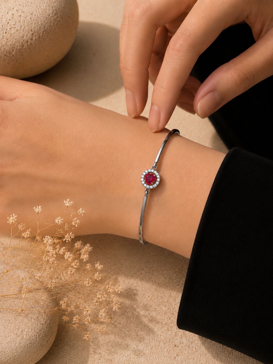 Crimson Heart Bracelet