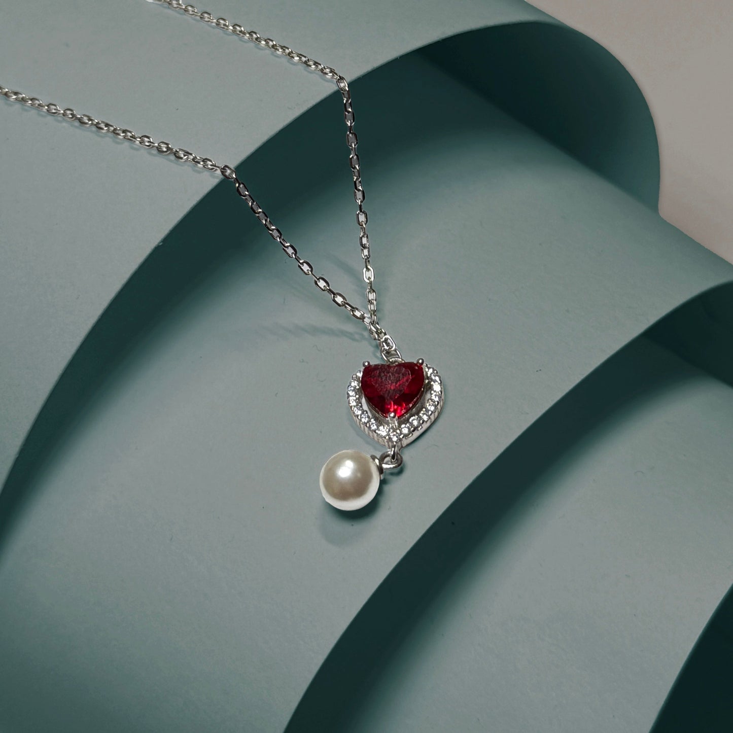 Scarlet Drape Necklace