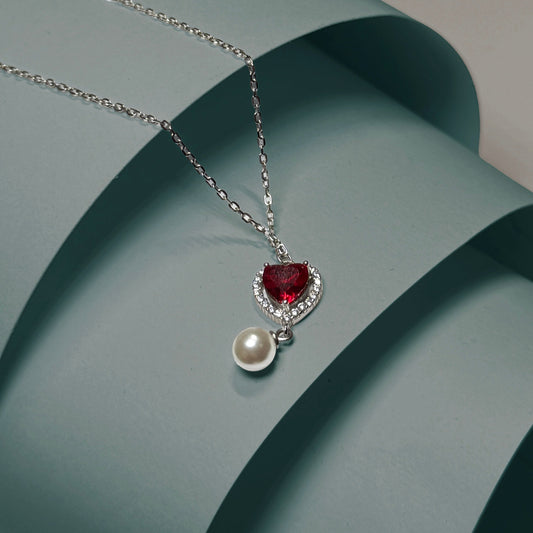 Scarlet Drape Necklace