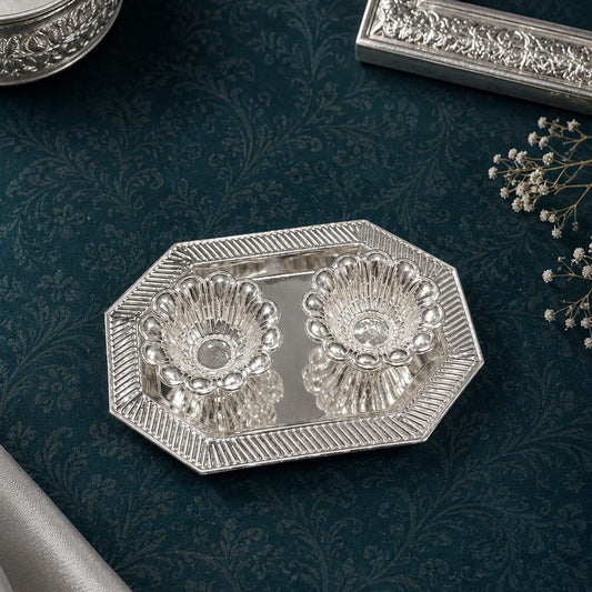 Heritage Sterling Silver Roli Chawal Plate