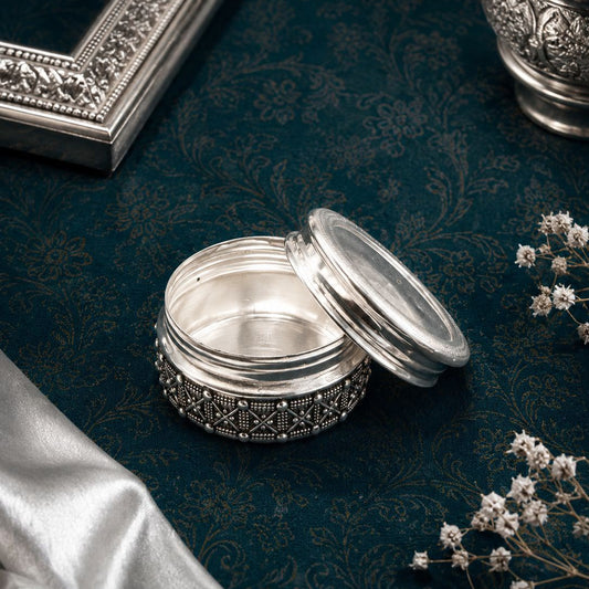 Silver Kumkum & Keepsake Box