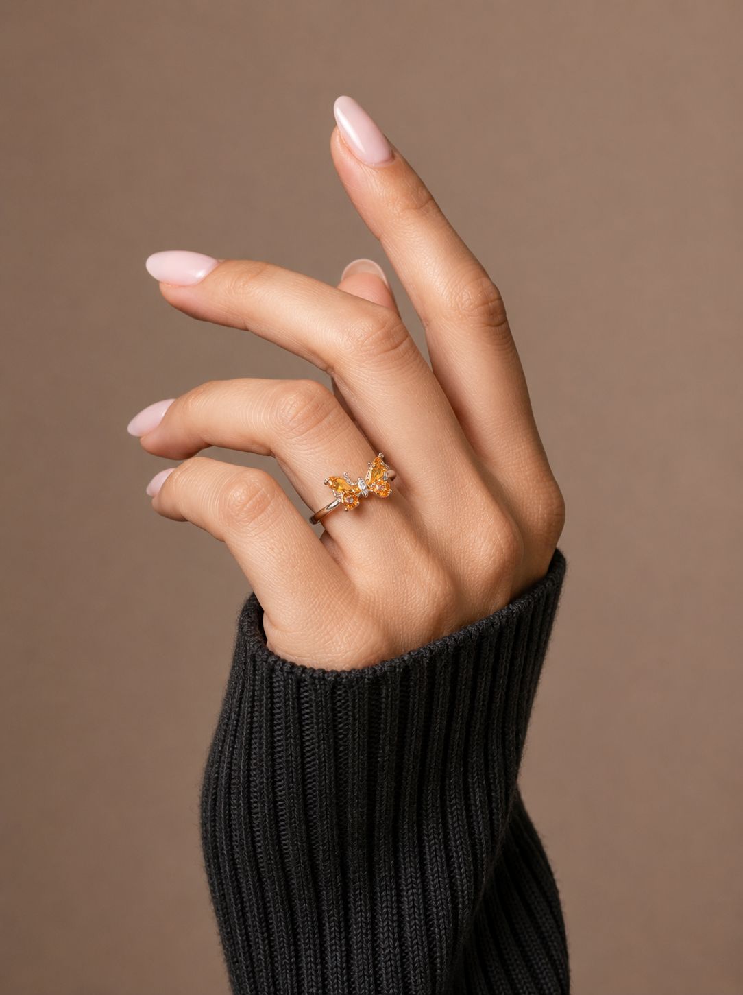 Golden Flutter Ring