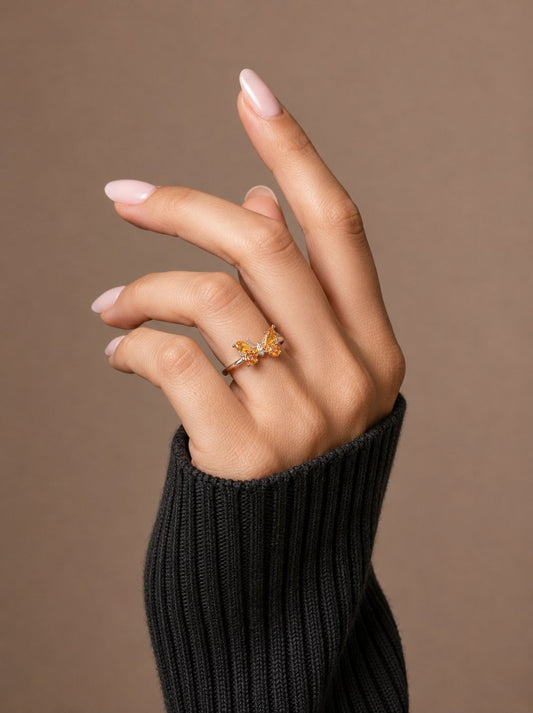 Golden Flutter Ring