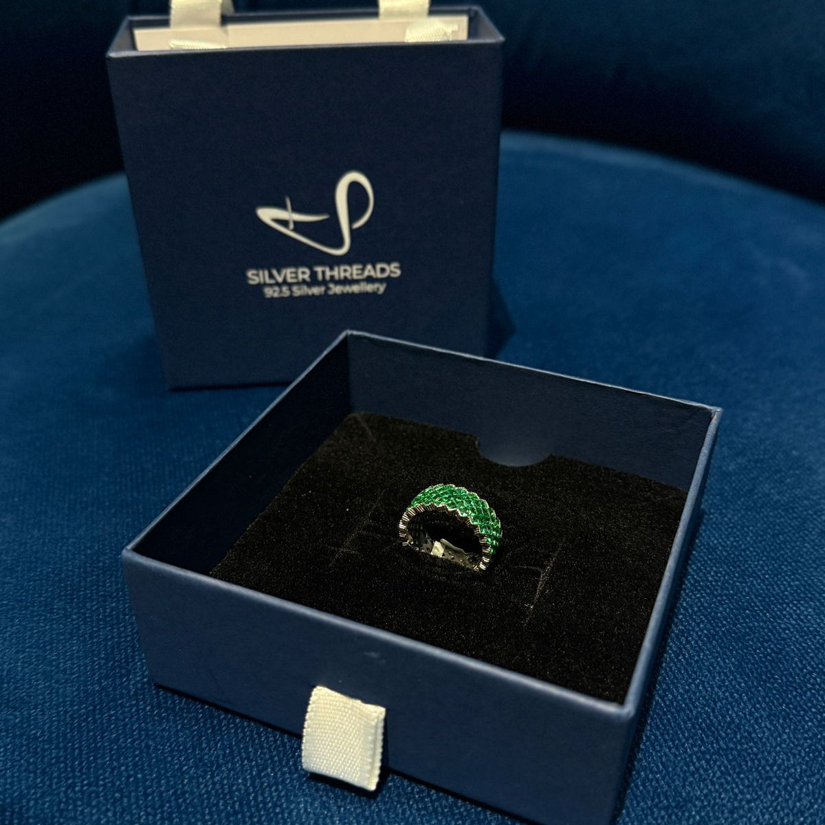 Sage Spark Ring