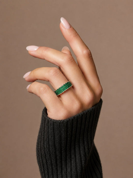 Sage Spark Ring