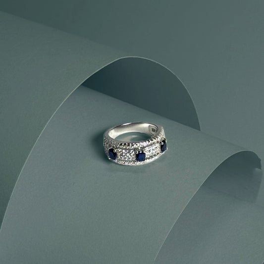 Crown Triad Ring